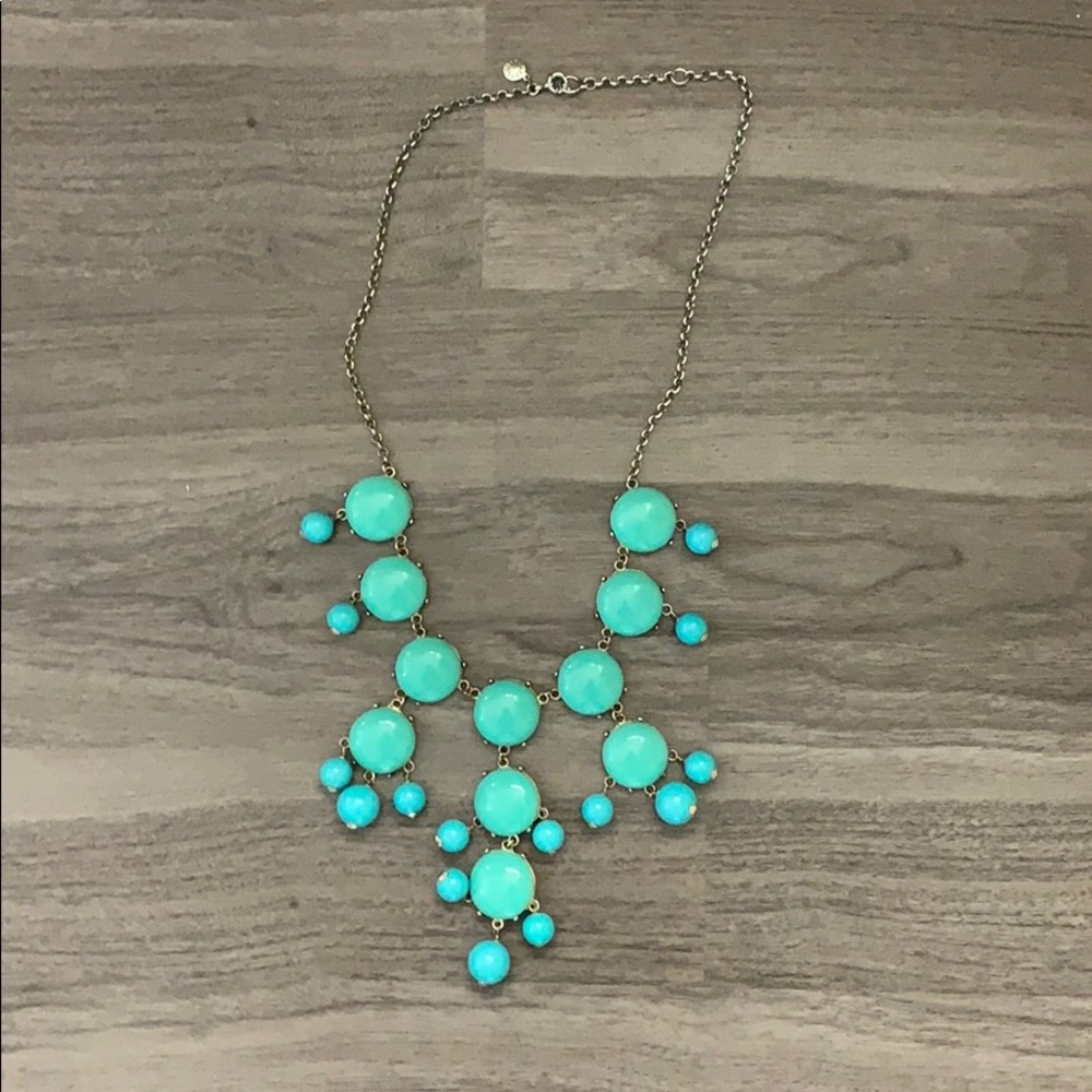 Jcrew blue bubble necklace